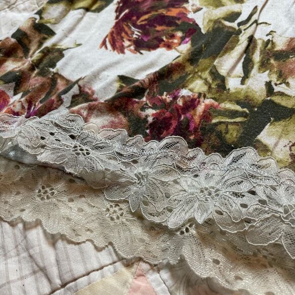 cato vintage y2k fairy floral sparkle lace trim babydoll style cami medium - Picture 5 of 7